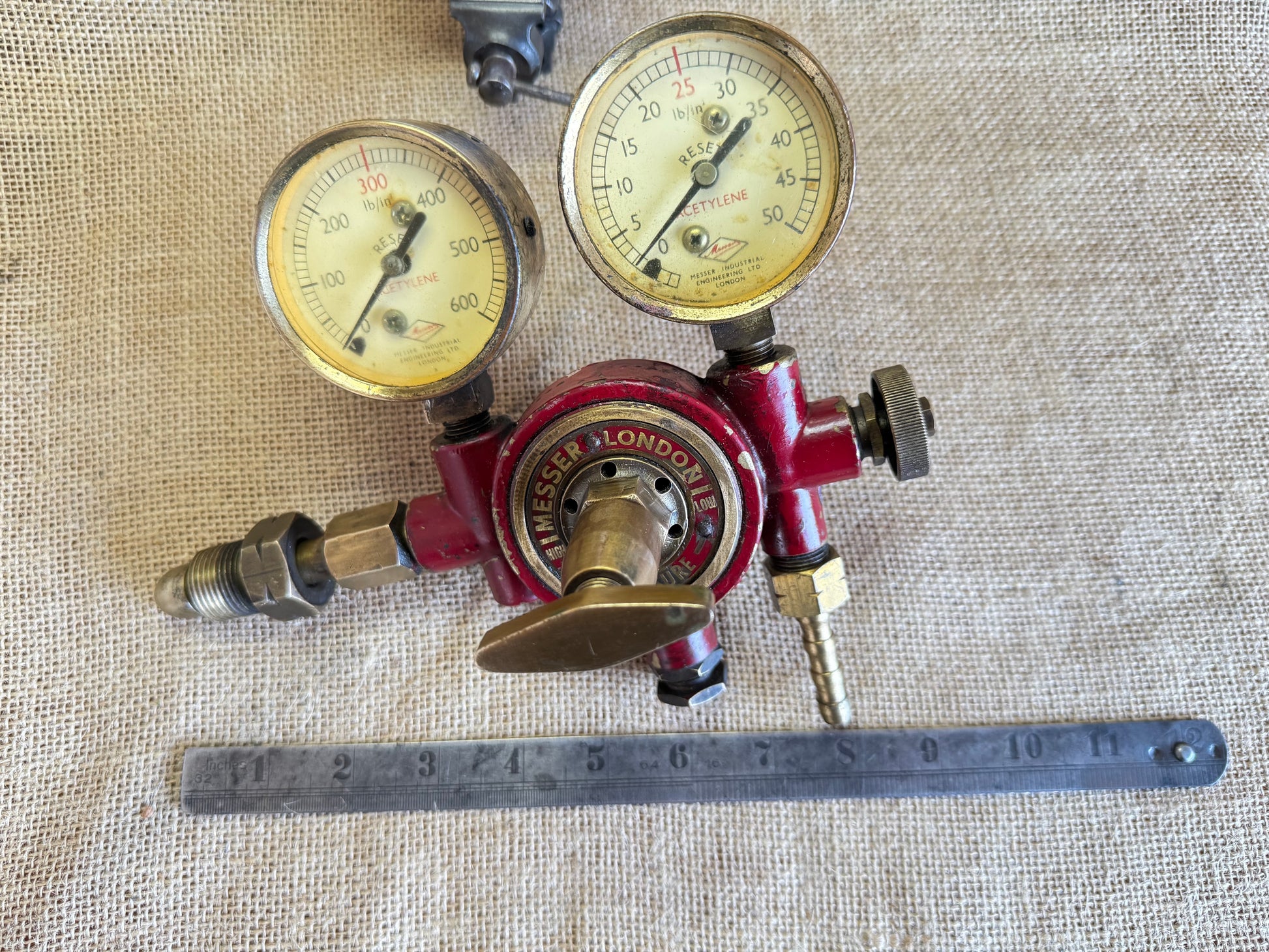 Vintage Tool Shop 
Messer Acetylene Gas Regulator