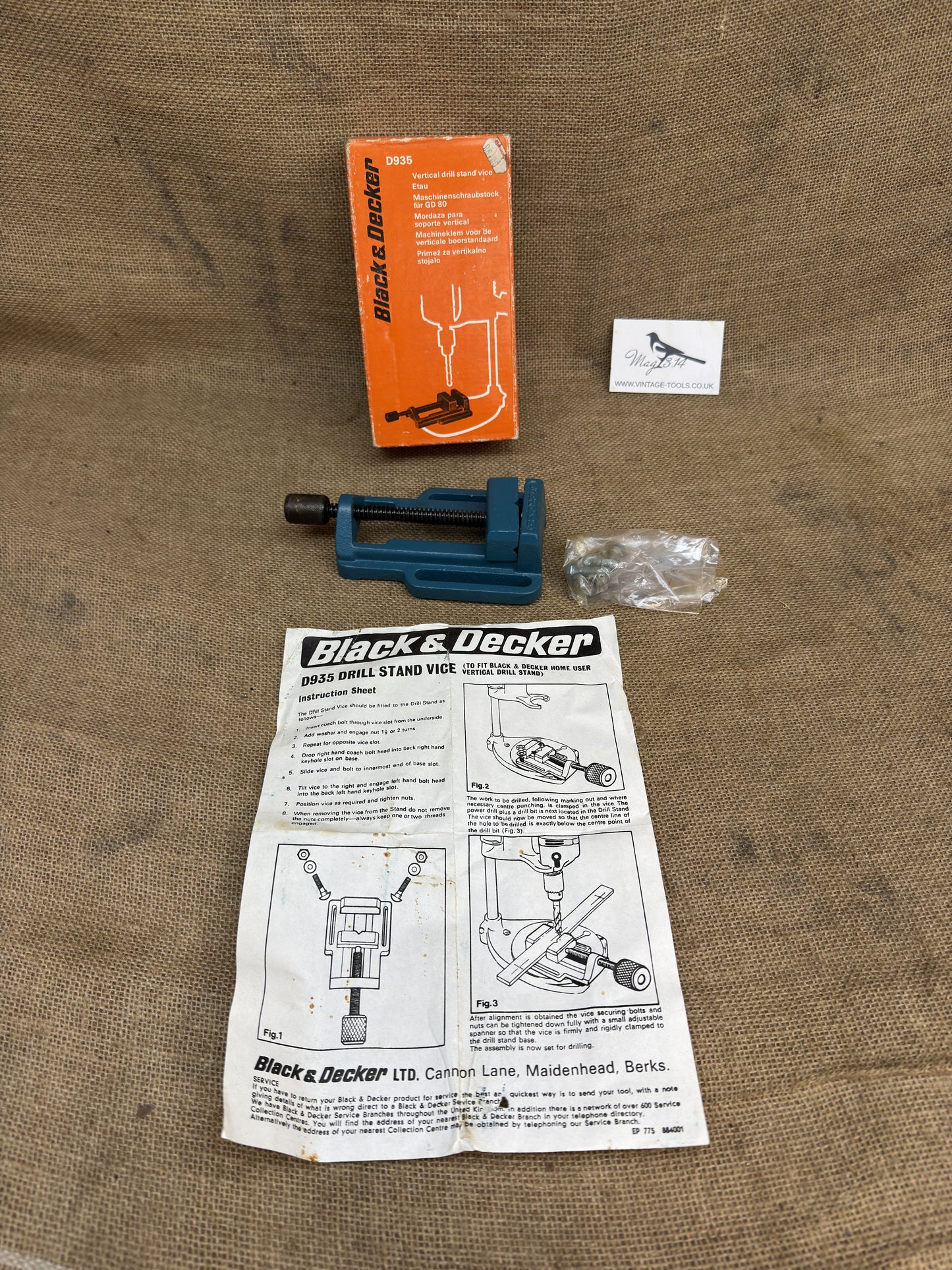 Black & Decker D935 Vertical Drill Stand Vice