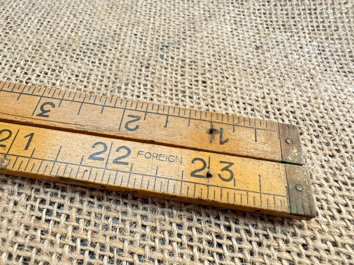 Foreign Tools 2ft Folding Boxwood Rule