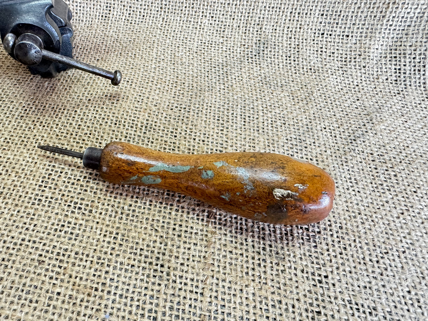 Vintage Wooden Handle 5” Bradle
