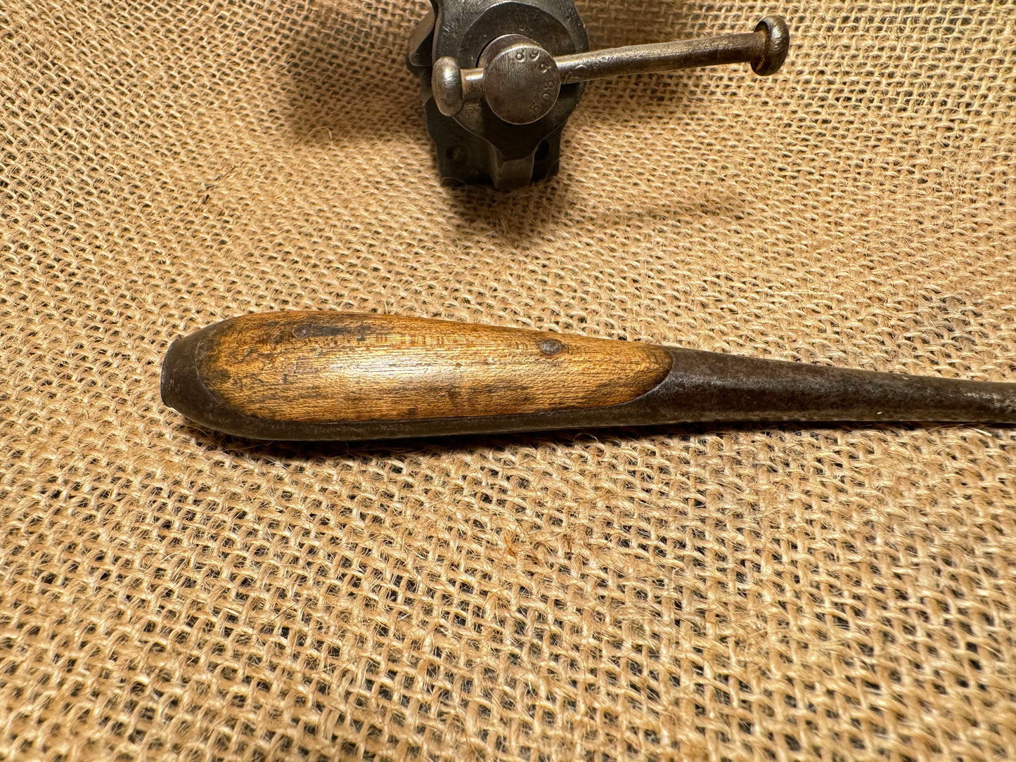 6” Foreign Vintage Perfect Pattern Handle Screwdriver / Turnscrew