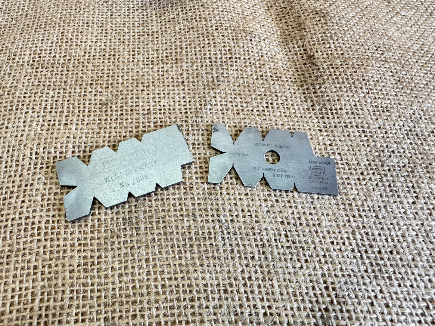 Screw Cutting Gauges Moore & Wright / Draper