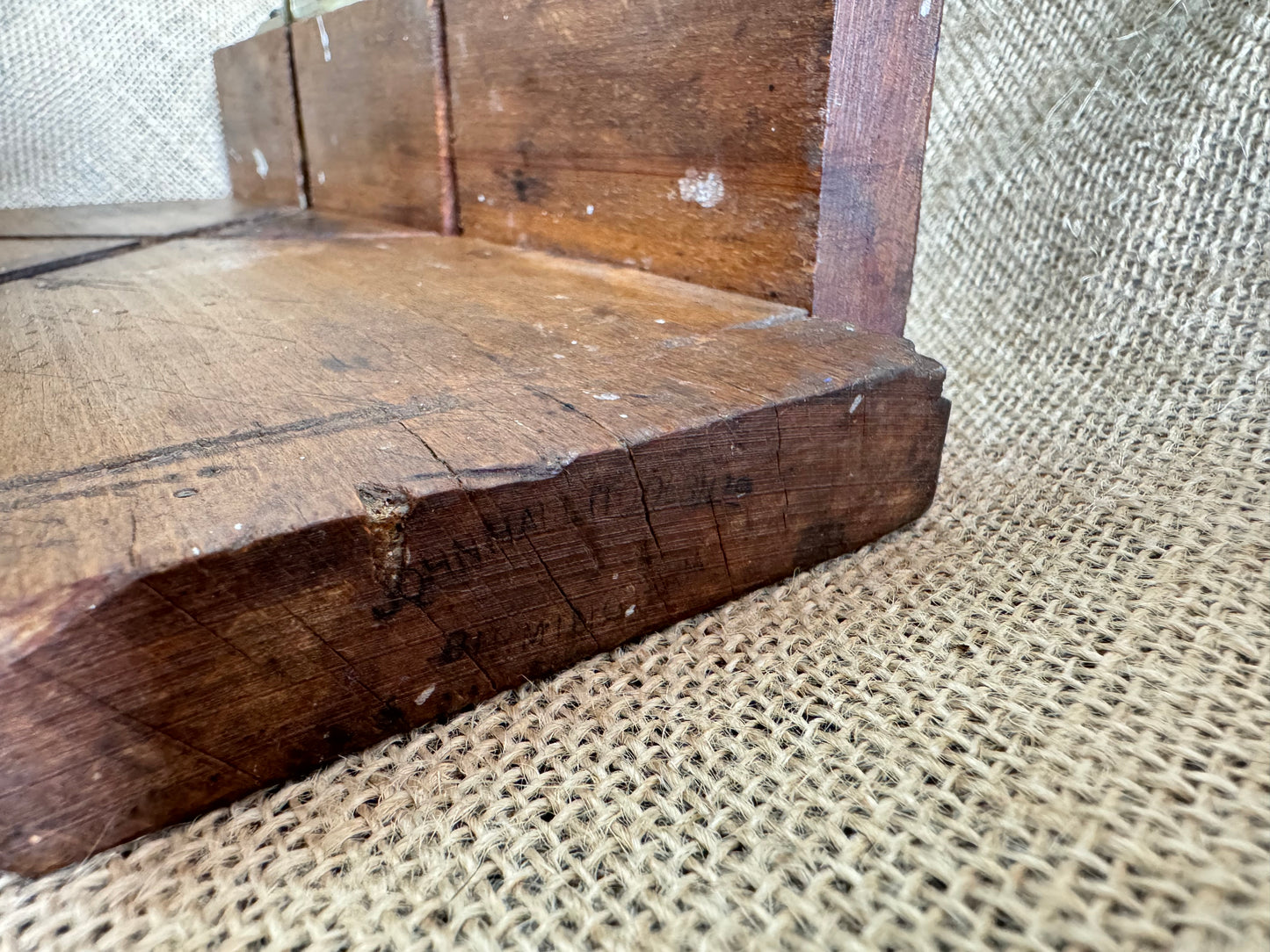 John Hall Tools (Birmingham) Beechwood Mitre Saw Block with Brass Guides
