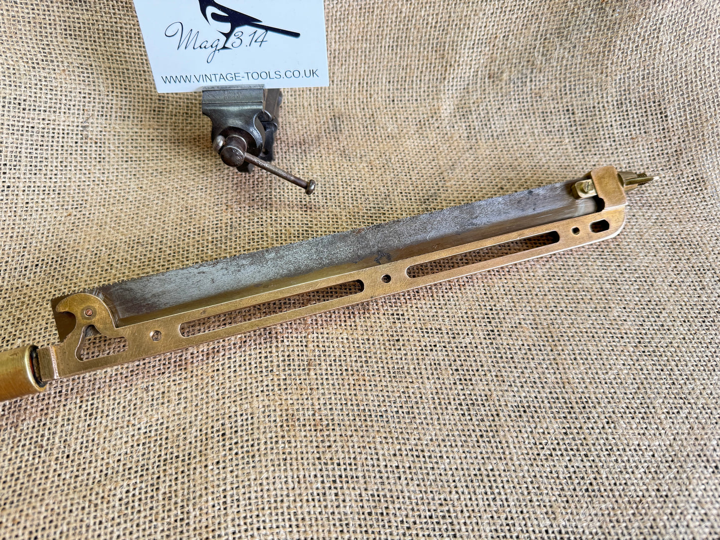 One-off Brass Framed Hacksaw with Boxwood Handle - Scratch built / homemade / apprentice piece