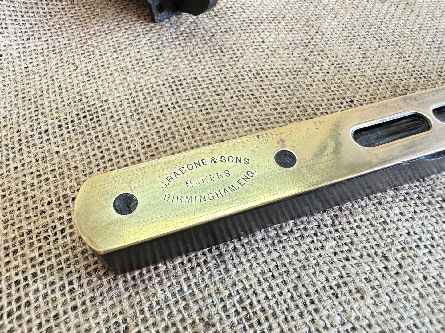 J Rabone & Sons Brass and Hardwood 8” Level