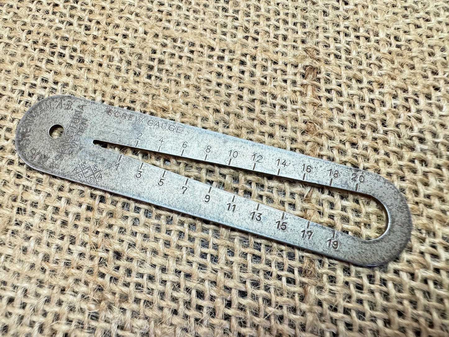 Rare Vintage August Stenman Screw Gauge