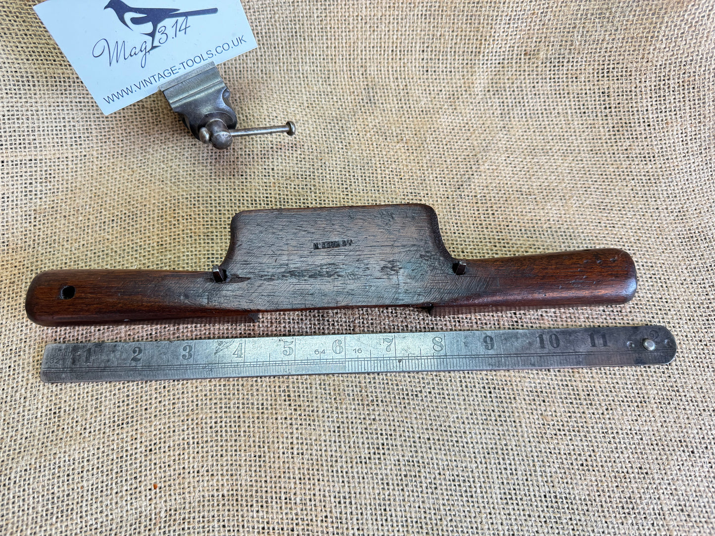 Vintage Wooden Body Spoke Shave 3.5” Iron