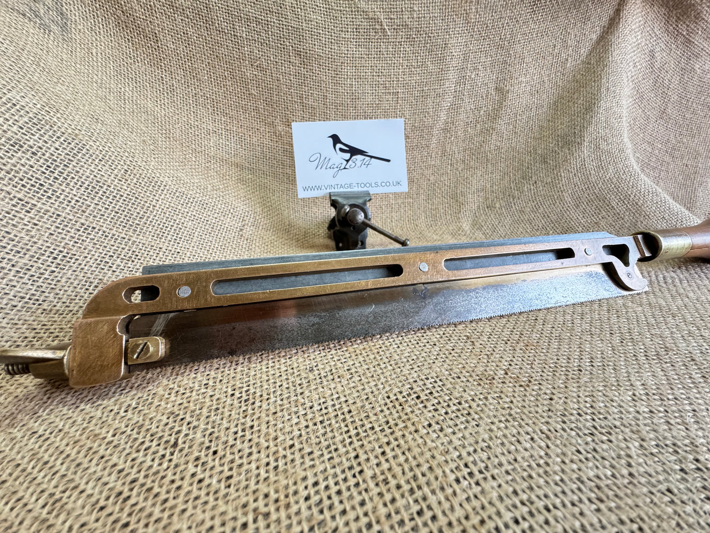One-off Brass Framed Hacksaw with Boxwood Handle - Scratch built / homemade / apprentice piece