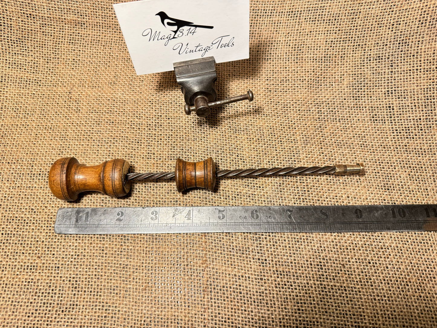 Archimedes 9” Hand Drill with brass chuck