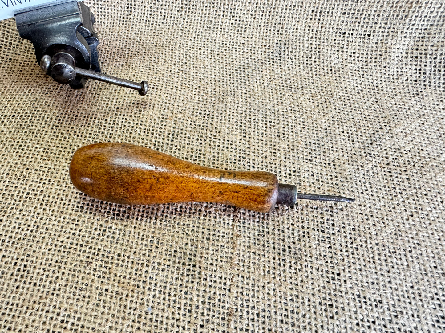 Vintage Wooden Handle 5” Bradle
