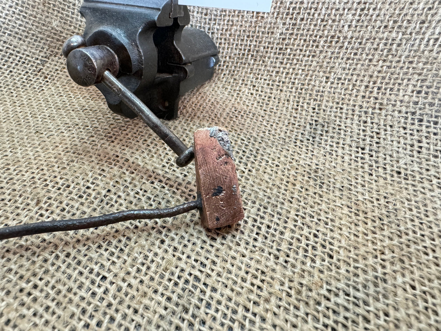 90 Degree Vintage Copper Head Soldering Iron