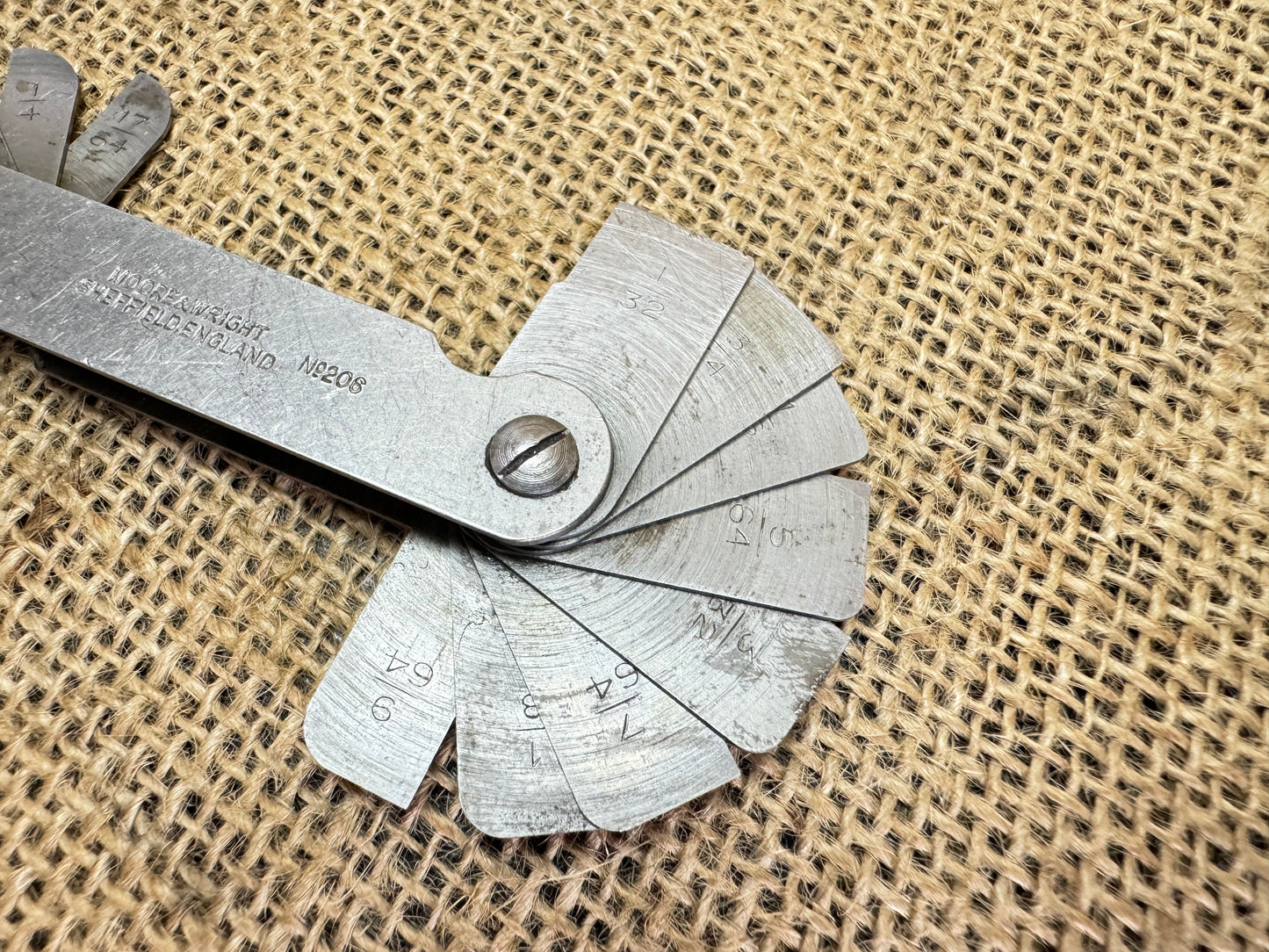 Moore and Wright No 206 Radius Gauge