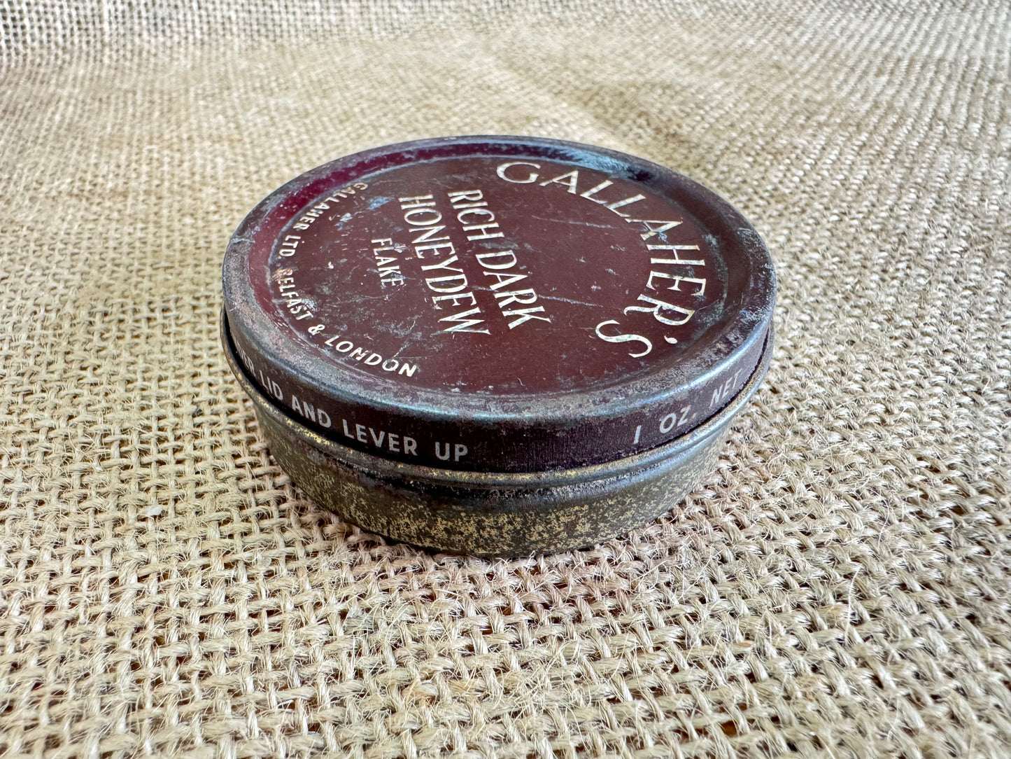 Gallahers Rich Honeydew Flake Tobacco Tin