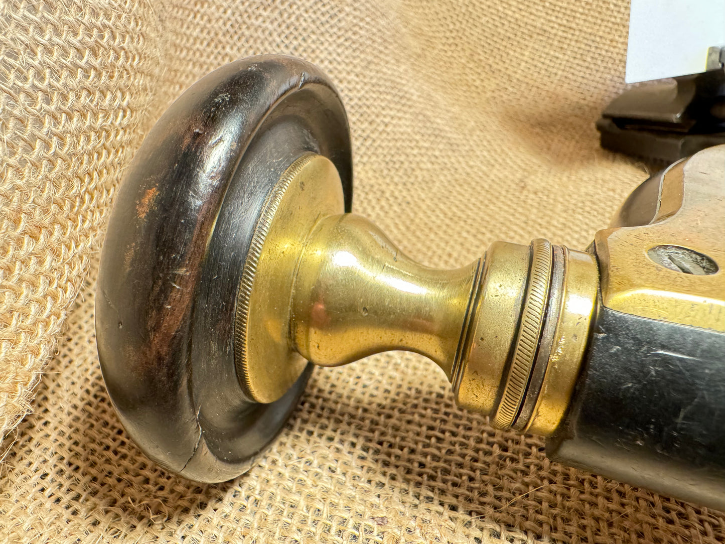 Antique Marples Ultimatum Ebony & Brass Framed Drill Brace