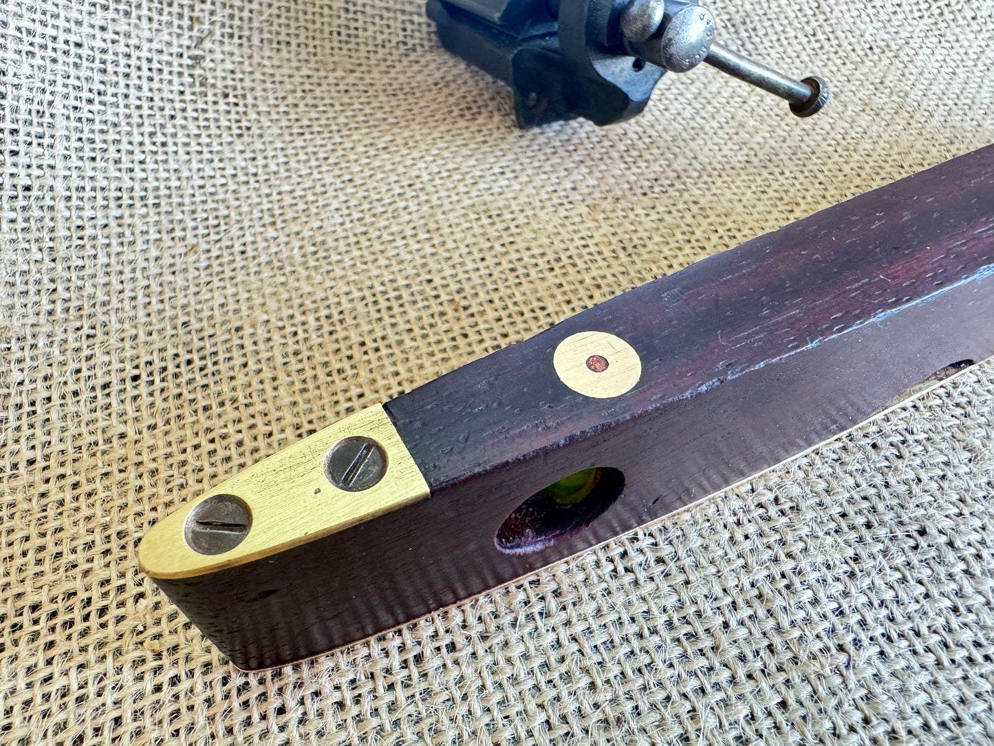 J Rabone & Sons No 1625 9” Spirit Level Rosewood and Brass
