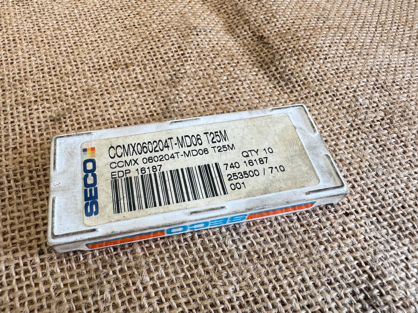 SECO CCMX060204T T25M Carbide Inserts x 9