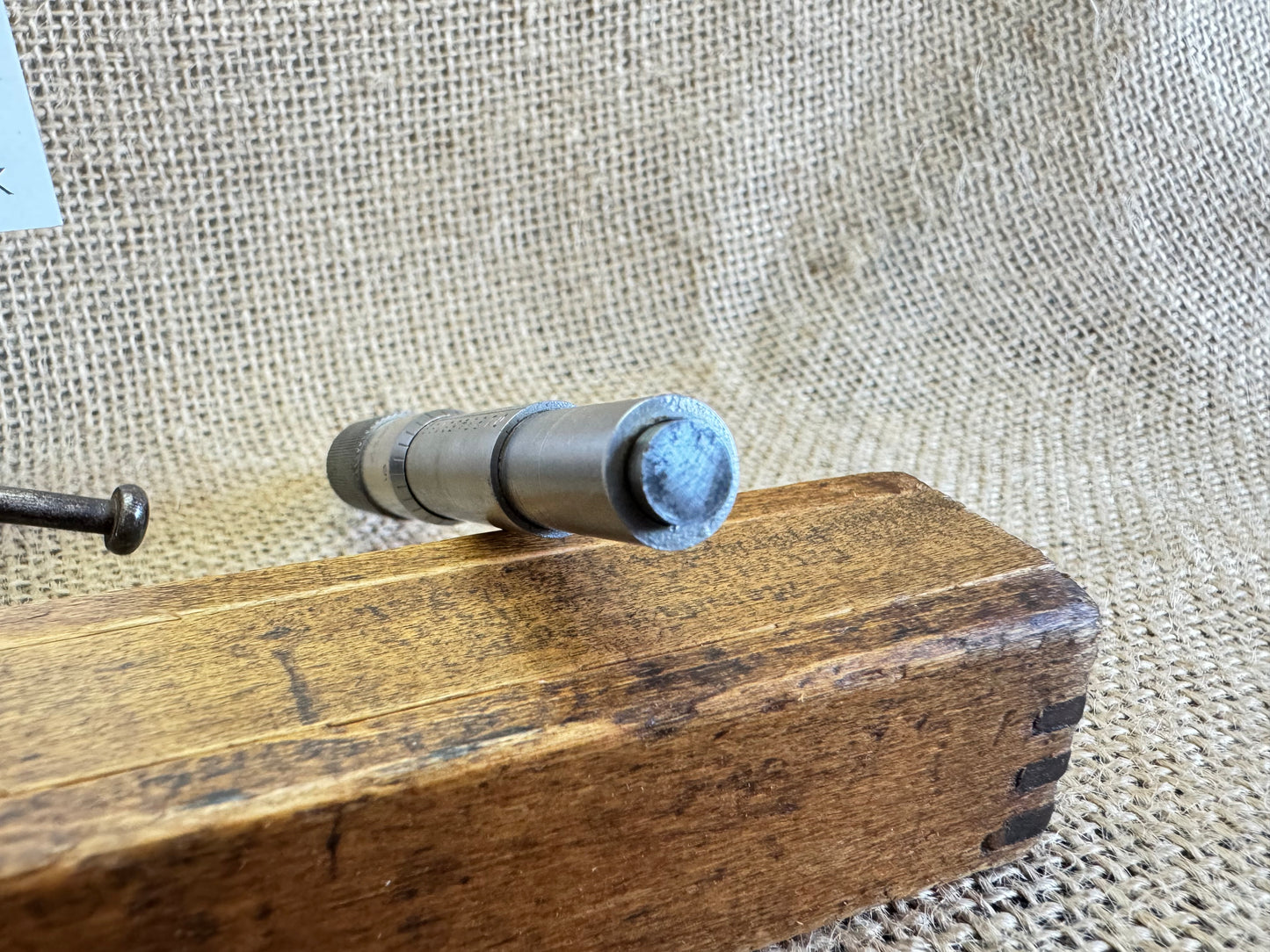 Brown & Sharpe 0-25mm Micrometer Head with Original Box