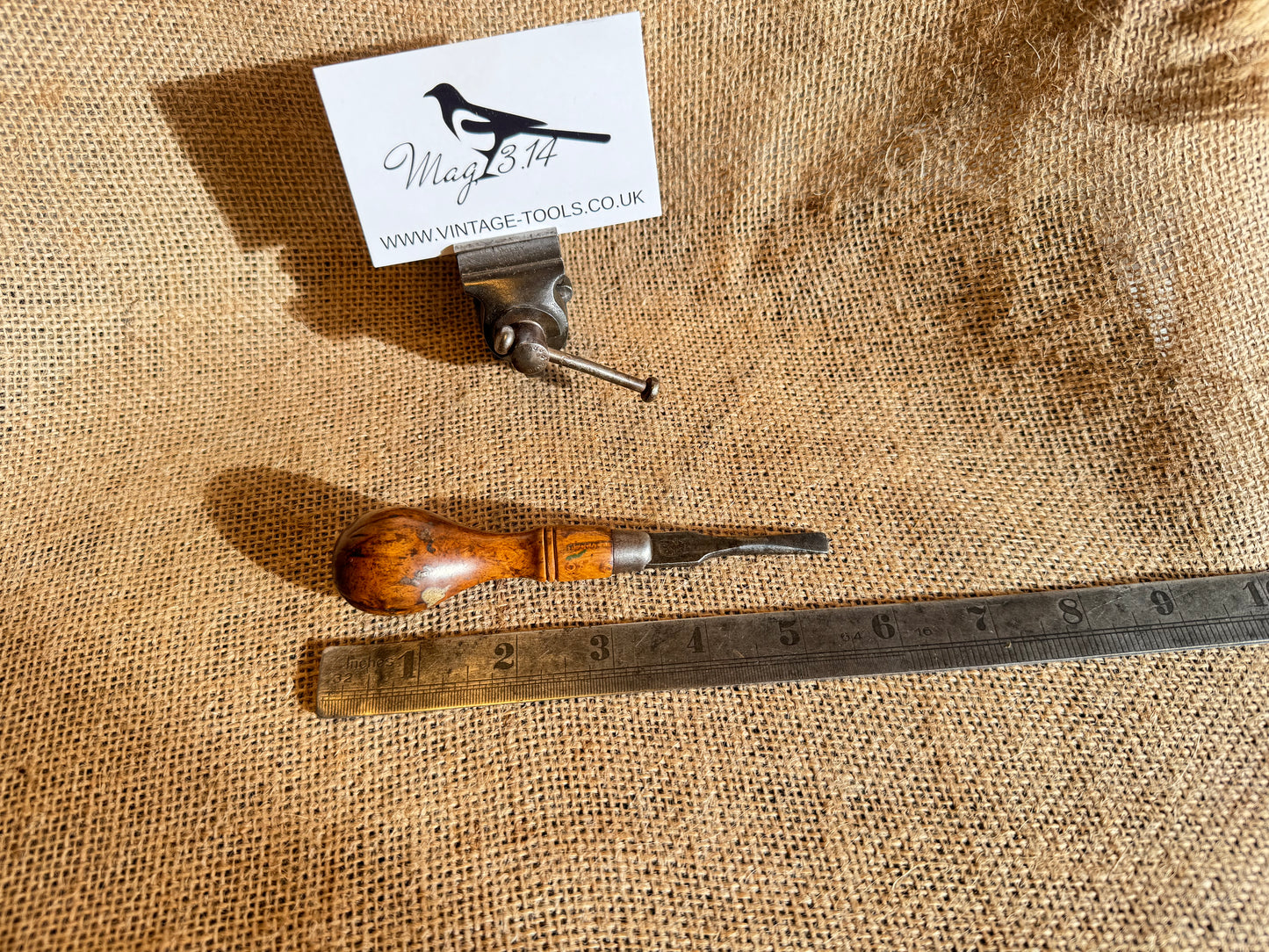 I Sorby Wallnut Handle Flathead Screwdriver