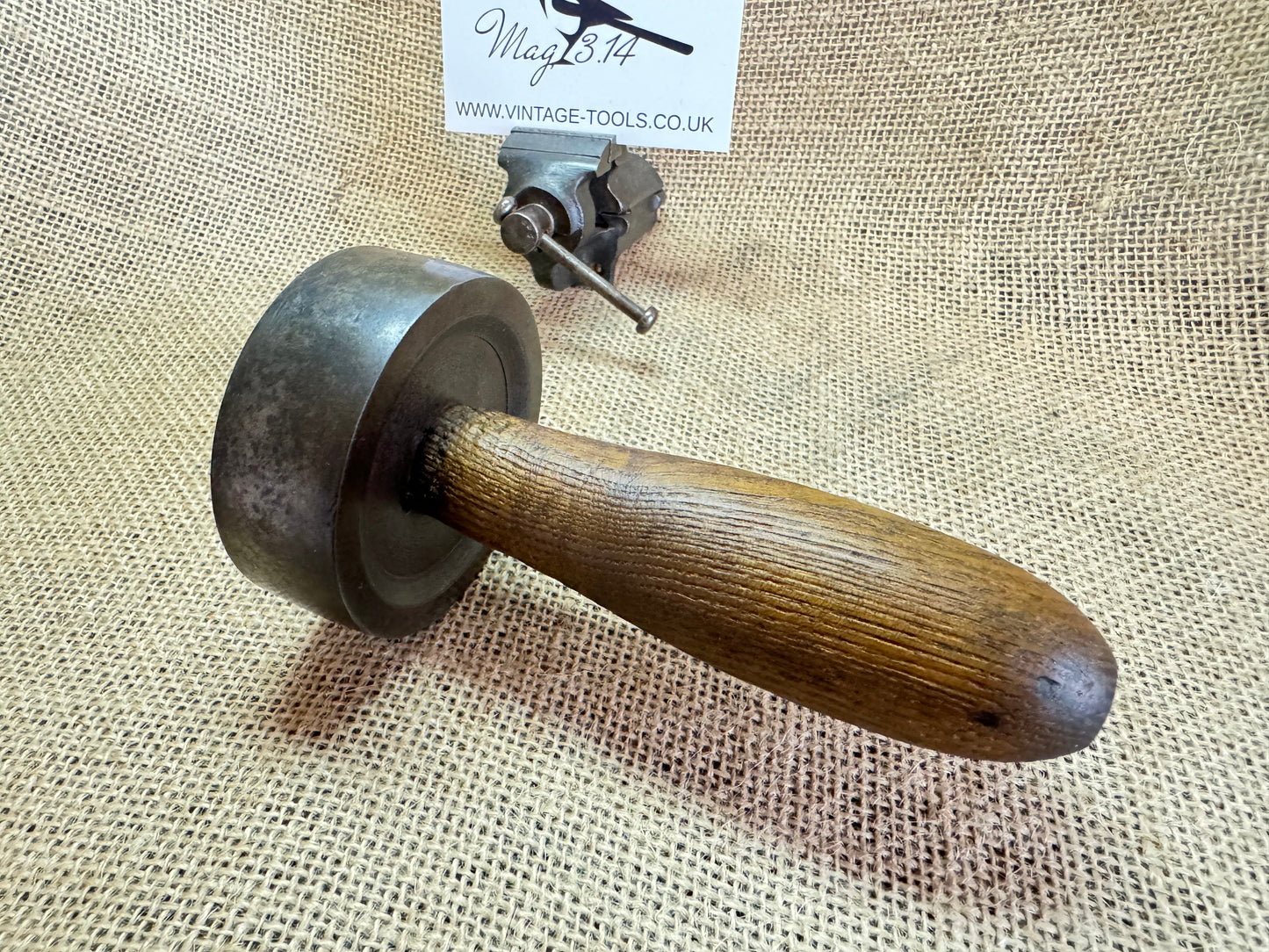 Mystery wooden Handle Vintage Tool Pulley / Roller / Hammer