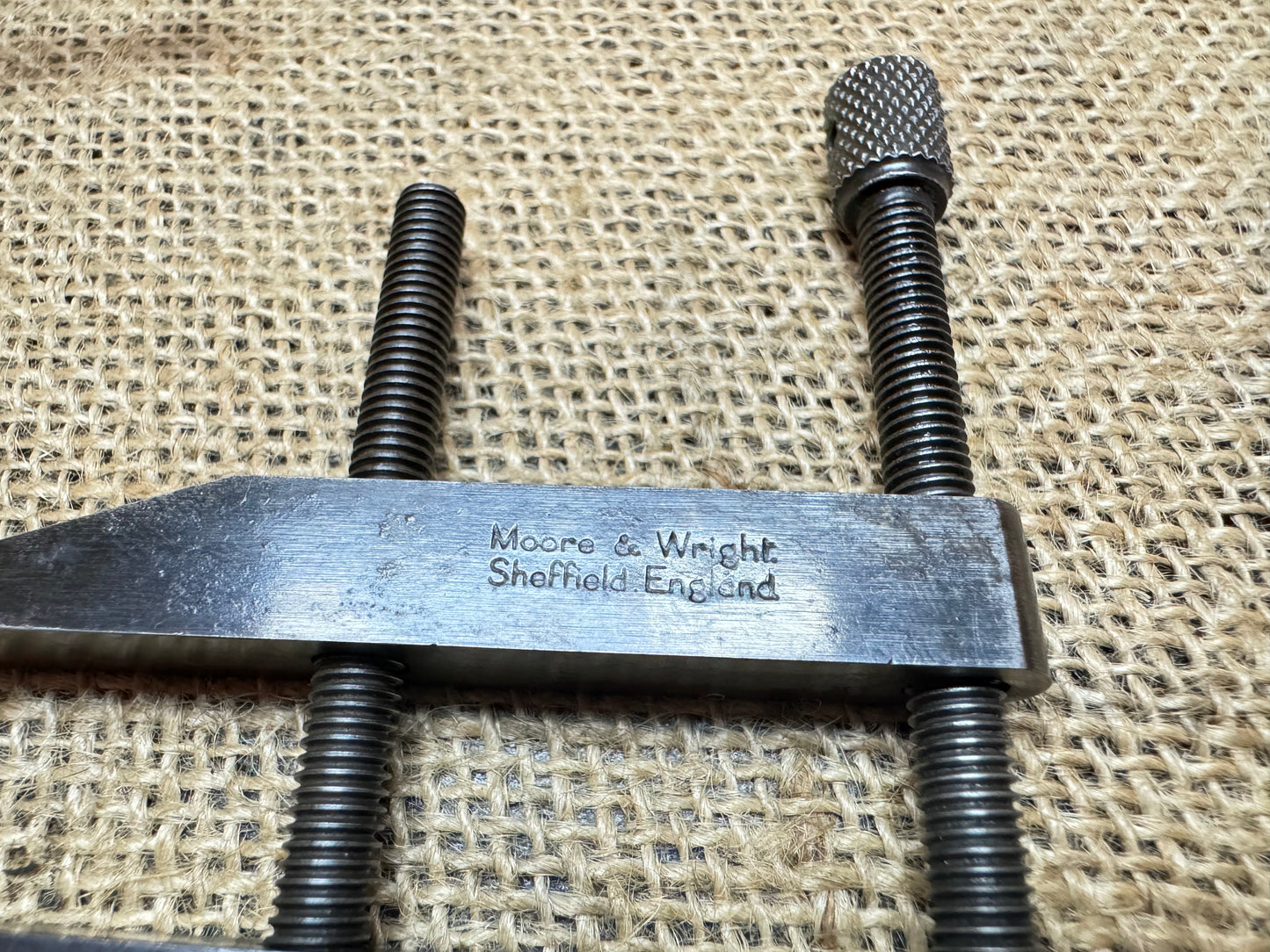 Moore & Wright Engineers Toolmakers 3” Parallel Clamp with 1952 military Broadarrow