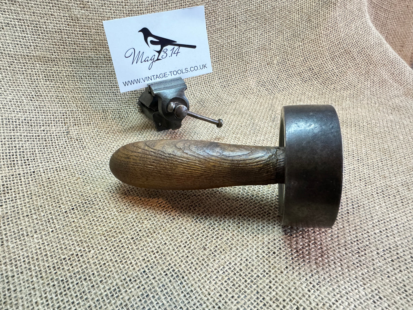 Mystery wooden Handle Vintage Tool Pulley / Roller / Hammer