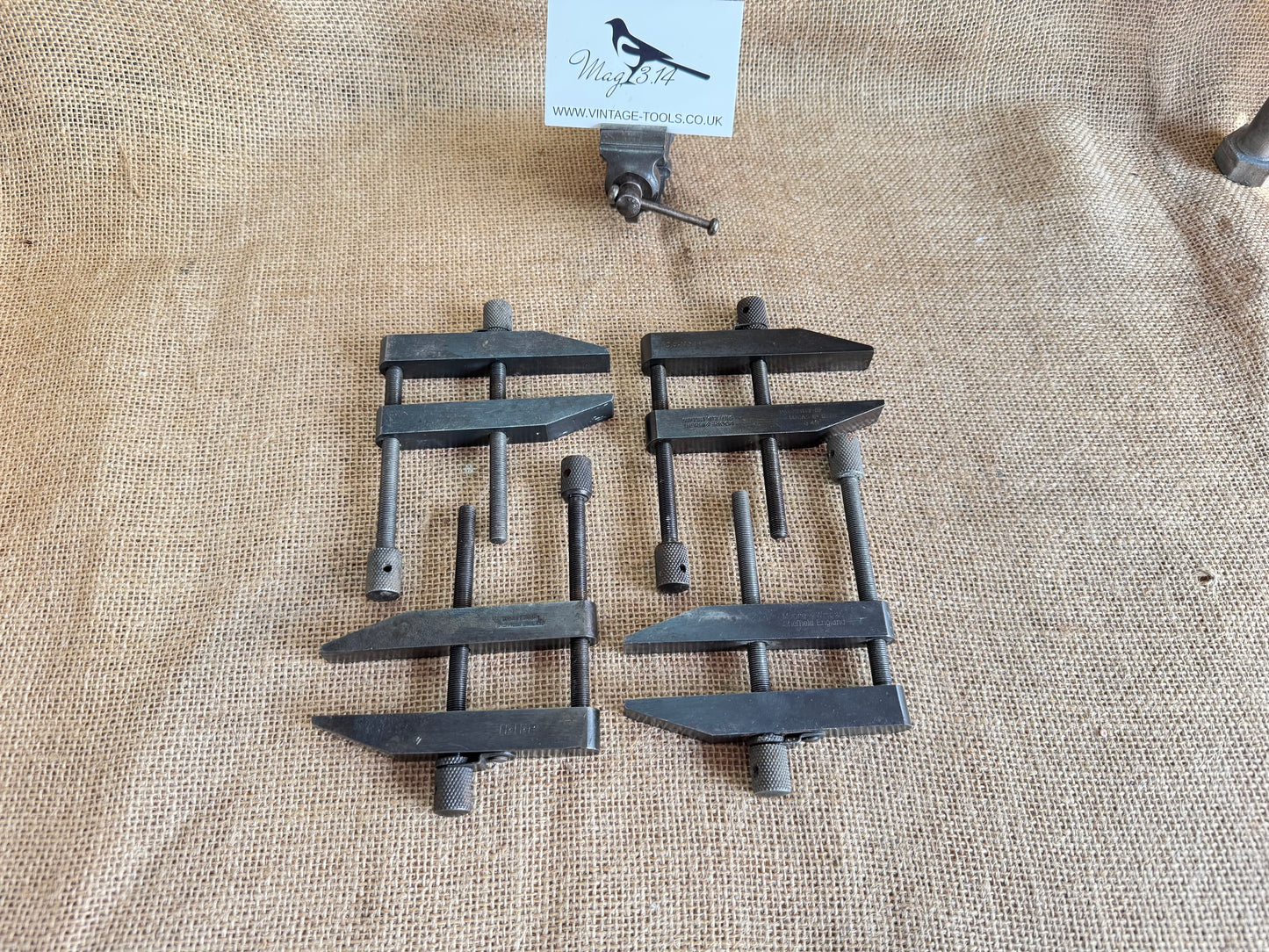 Set of 4 Moore & Wright 4” Engineers Parallel Clamps