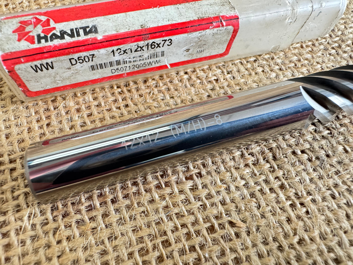 Hanita D507 12mm Carbide End Mill