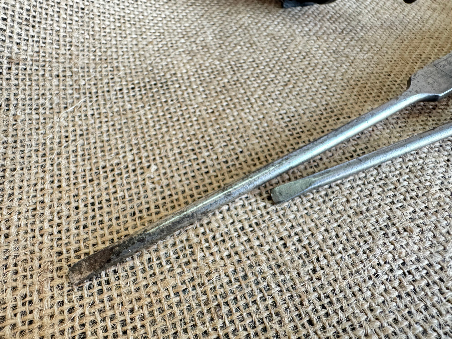 Pair of Vintage WM Marples Shamrock Skidproof Flat Head Screwdrivers