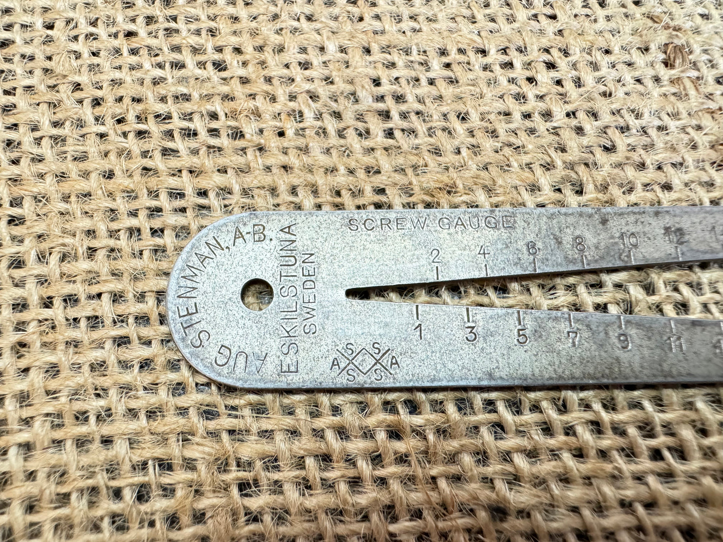 Rare Vintage August Stenman Screw Gauge