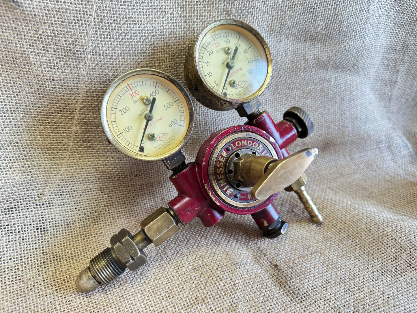 Messer Acetylene Gas Regulator