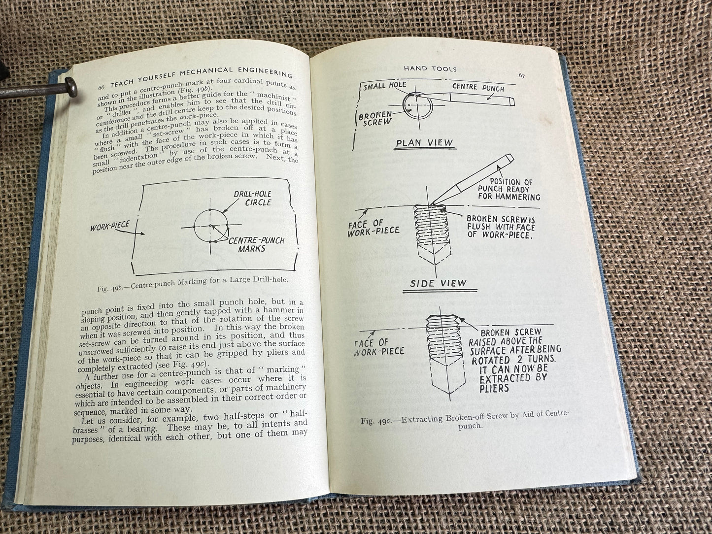 1958 Teach Yourself Mechanical Engineering Volume 1 Hand Tools