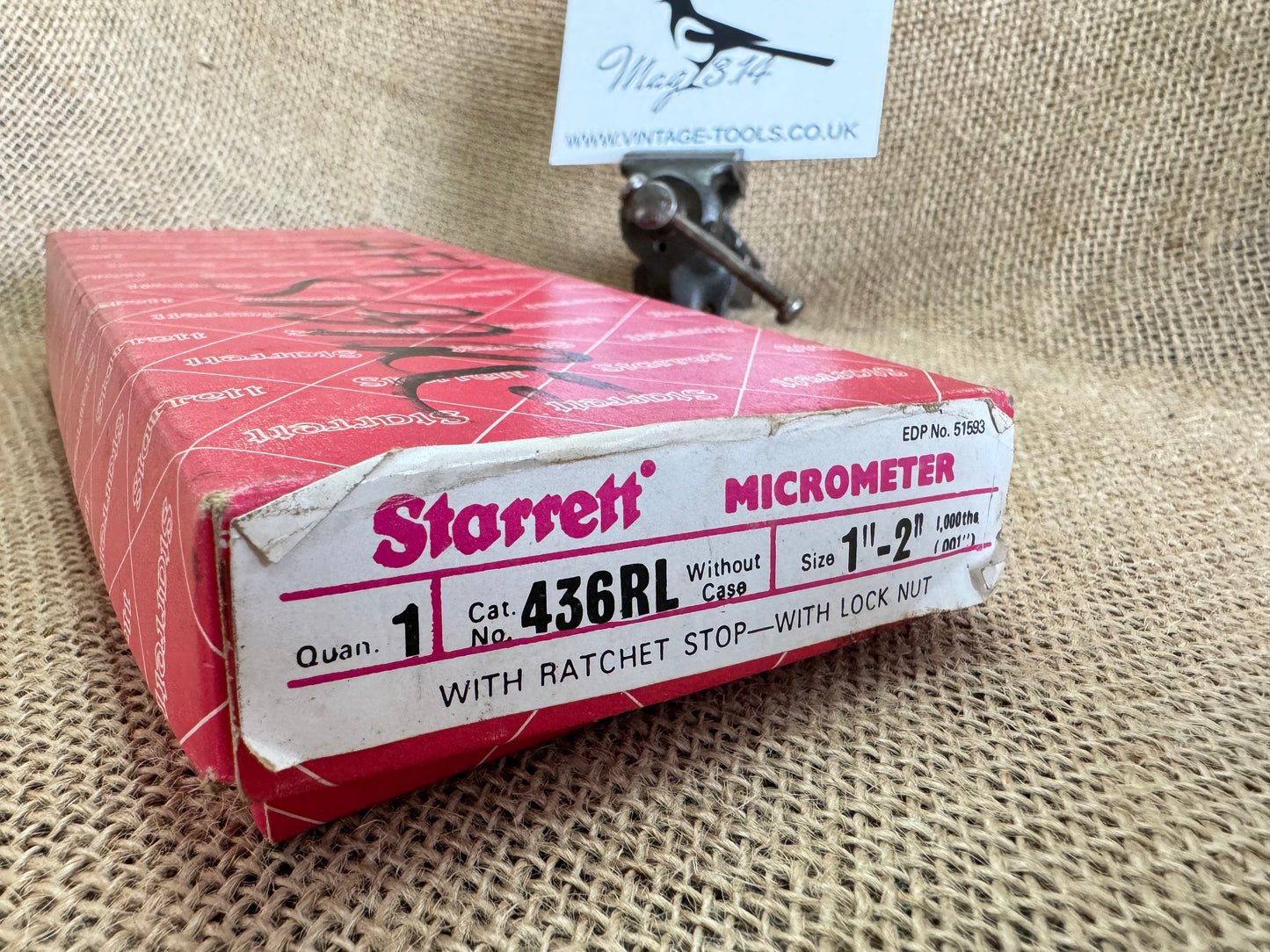 Starrett No 436 1-2” Micrometer with original box & case