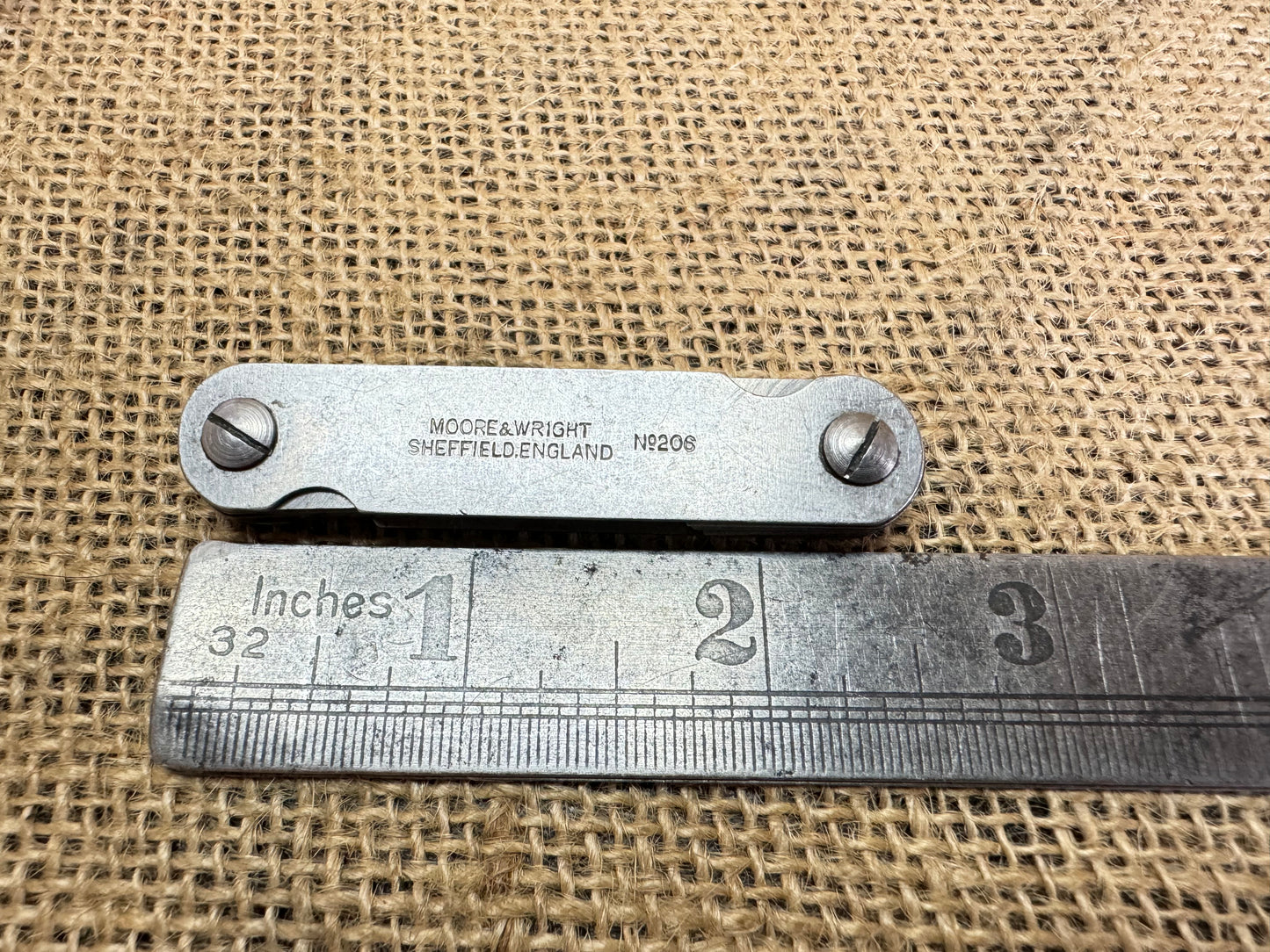 Moore and Wright No 206 Radius Gauge