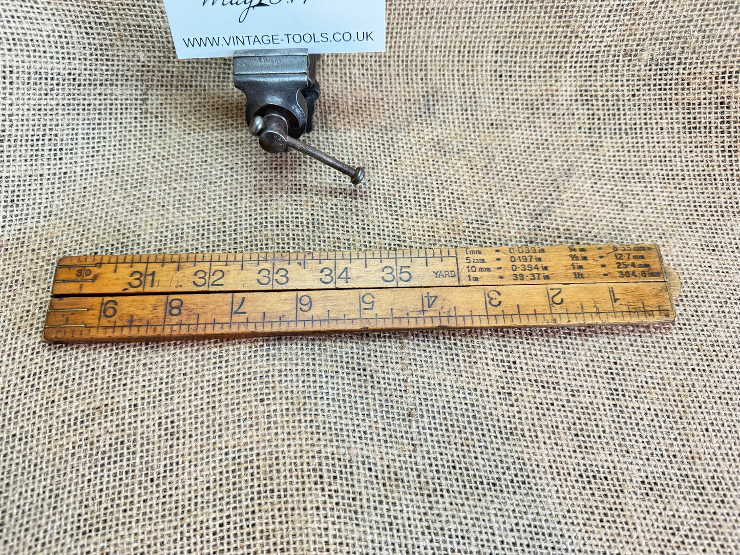 Rabone Chesterman No 1162 1m / 1yrd Boxwood Folding Rule