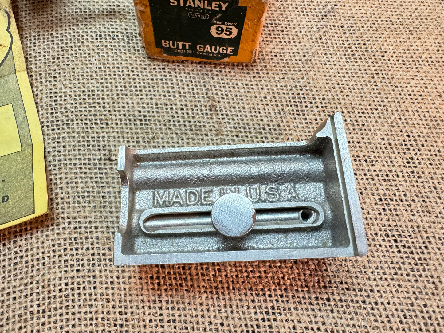 Stanley No 95 Butt Gauge with Original Box & Instructions