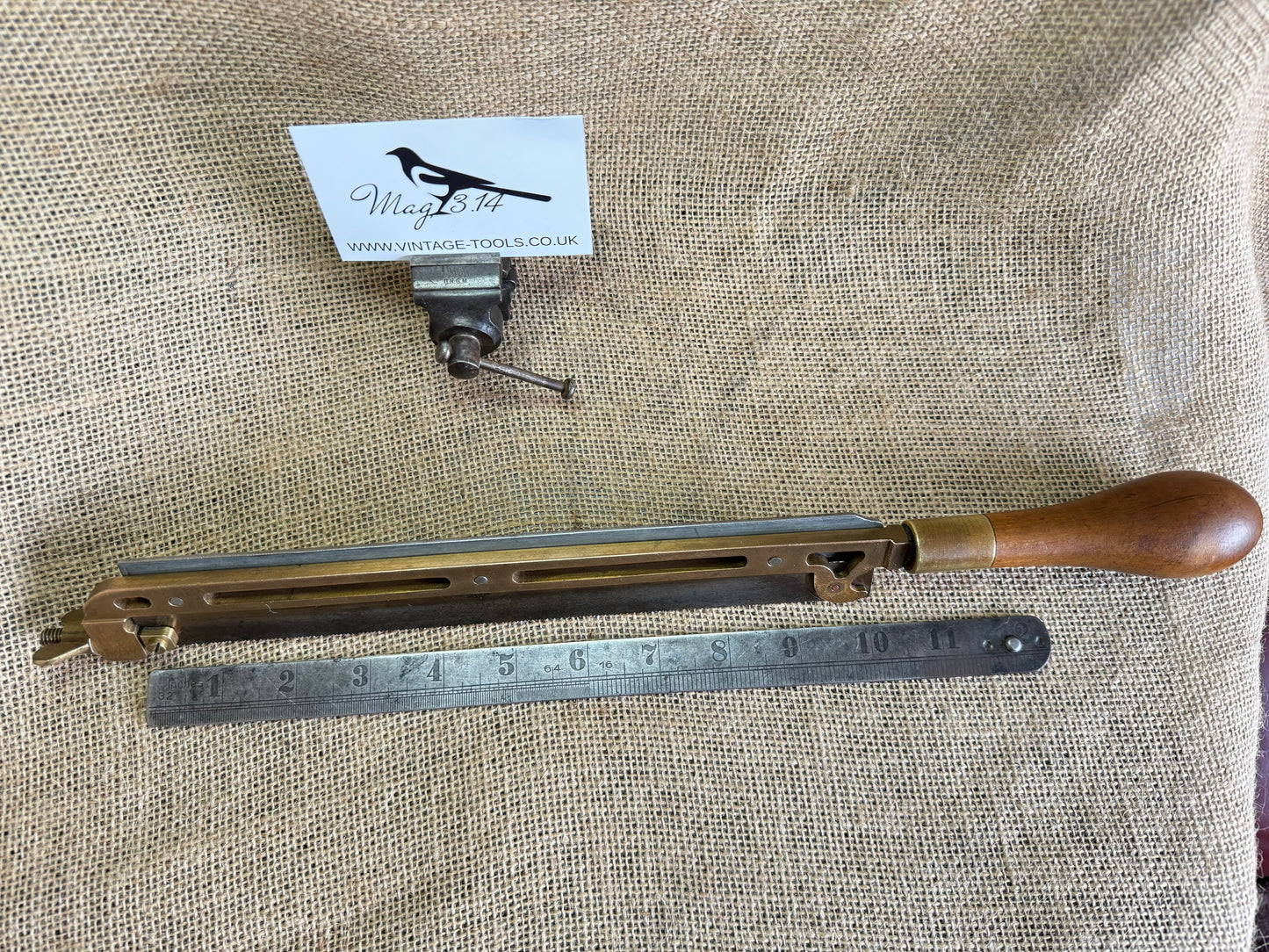 One-off Brass Framed Hacksaw with Boxwood Handle - Scratch built / homemade / apprentice piece