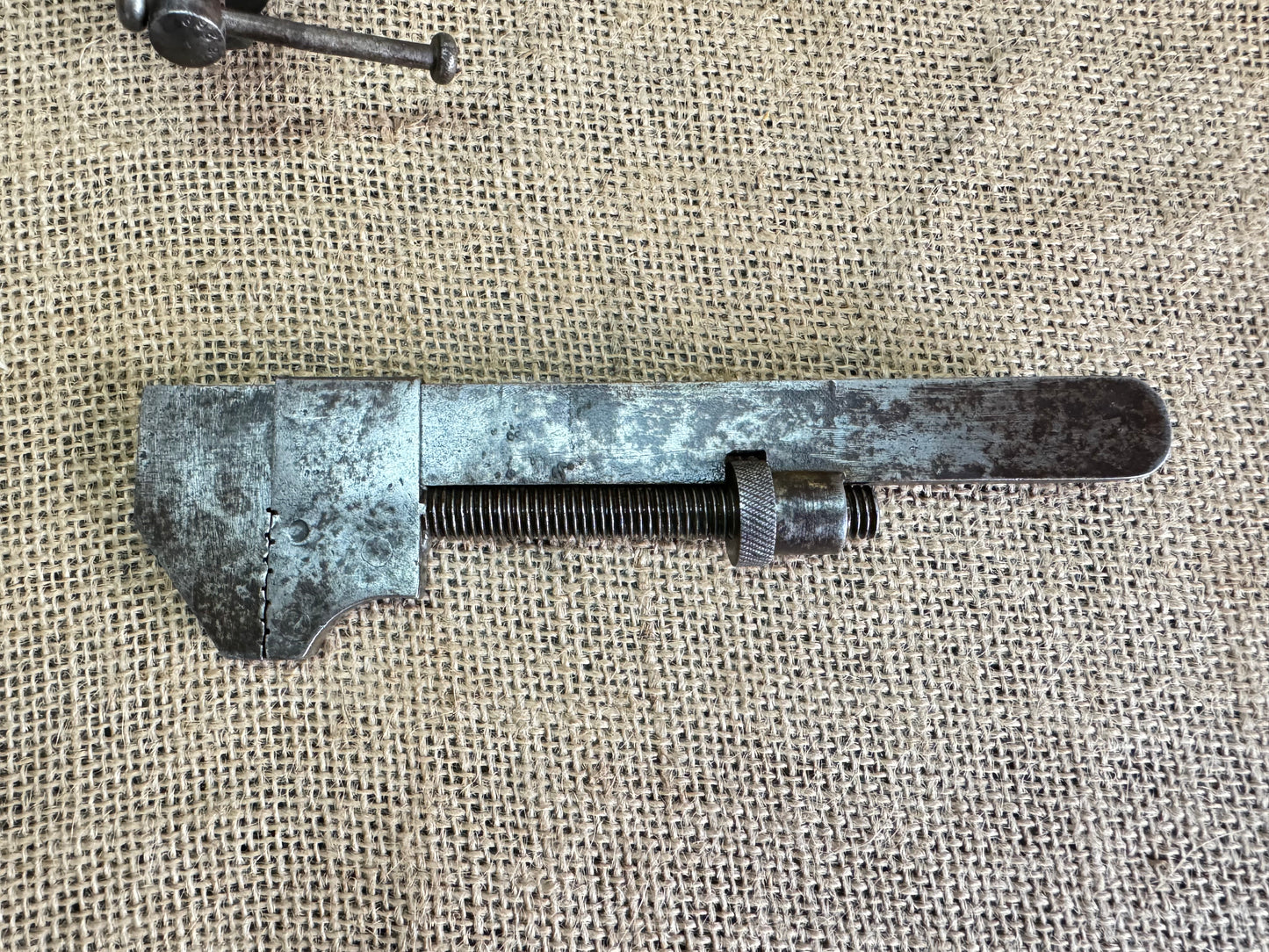 Vintage User or Apprentice Made 7” Adjustable Wrench