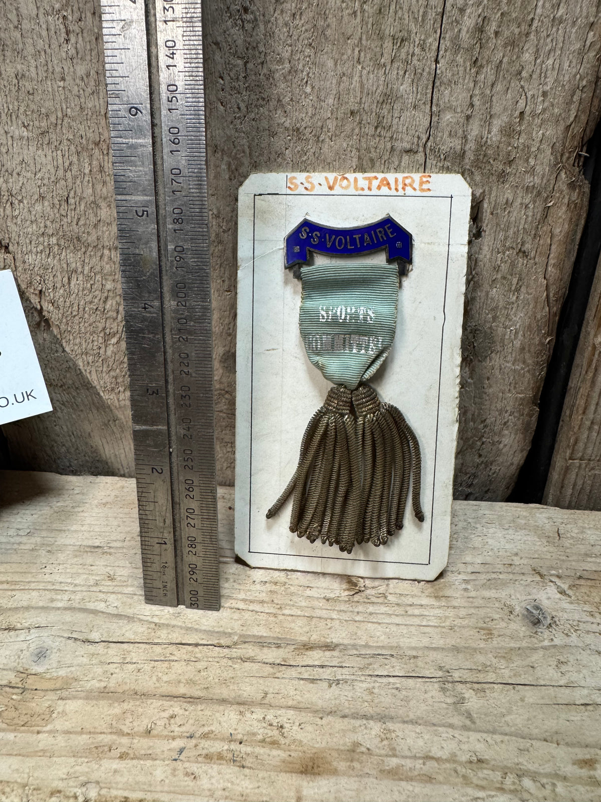SS Voltaire Sports Committee Pin Badge
