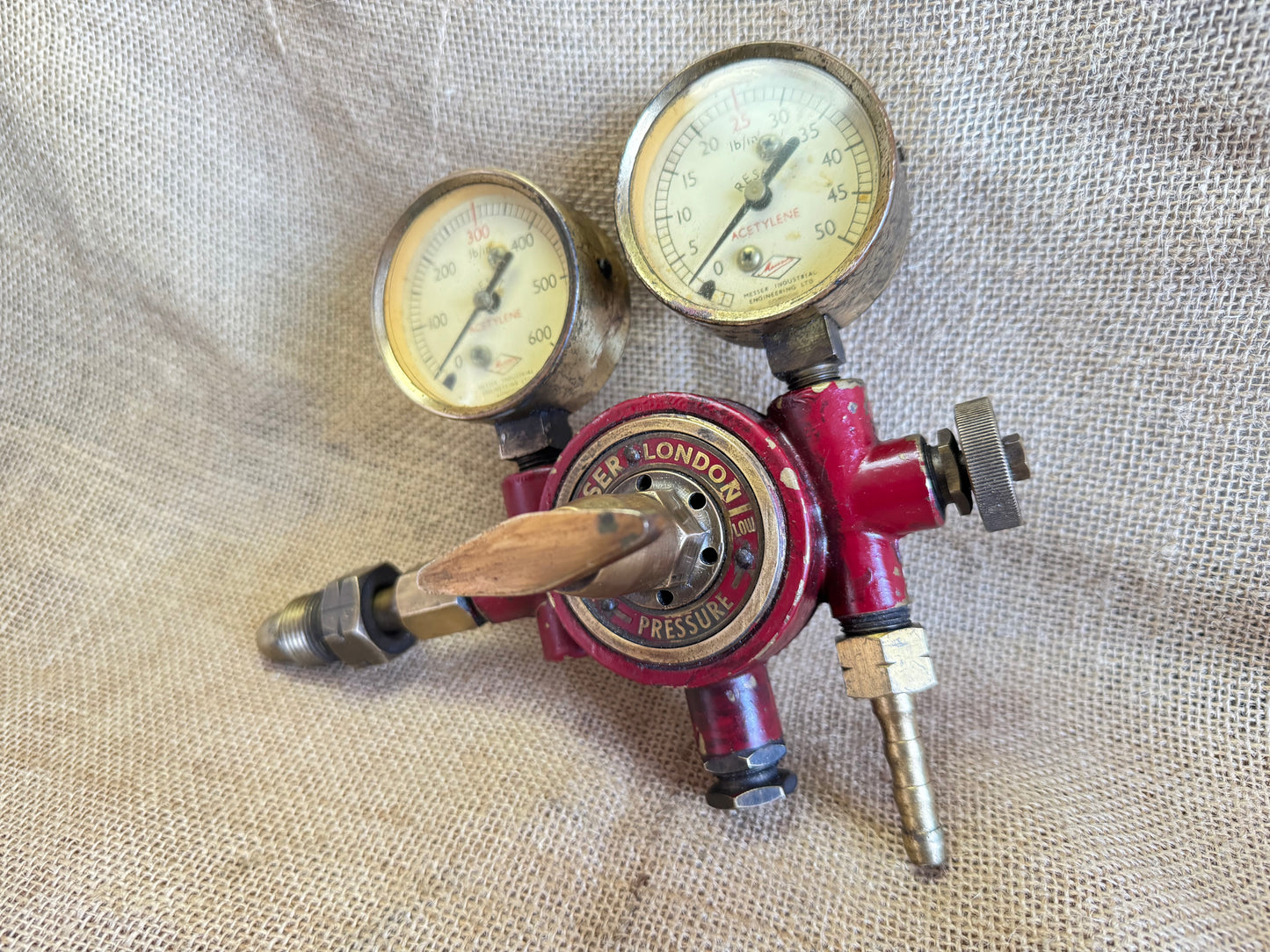Messer Acetylene Gas Regulator