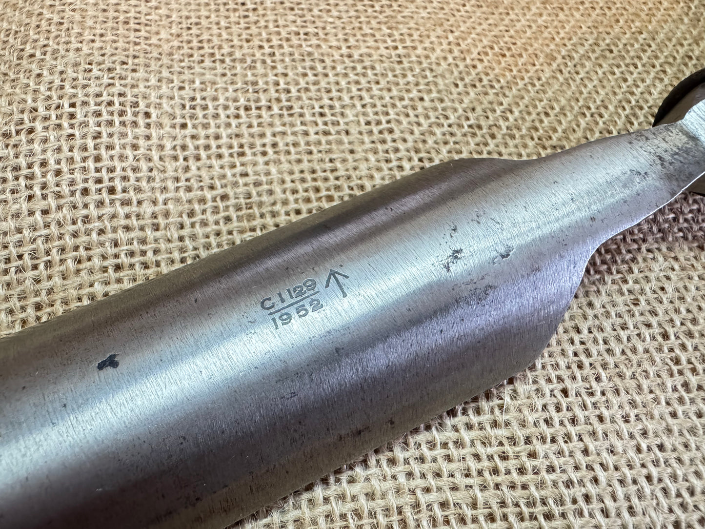 Vintage Wilkinson 1 1/4” Gouge Chisel with Military Broadarrow