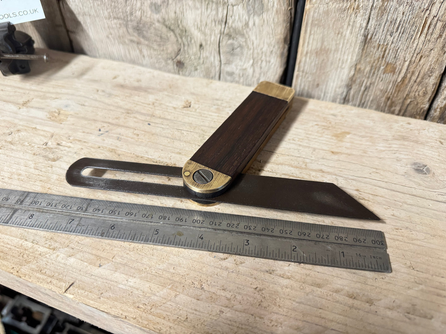 Brass & Rosewood 7 1/2” Sliding Bevel