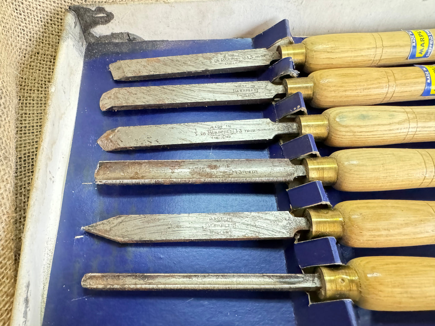 Marples 1001 Set of 6 Wood Turning Chisels