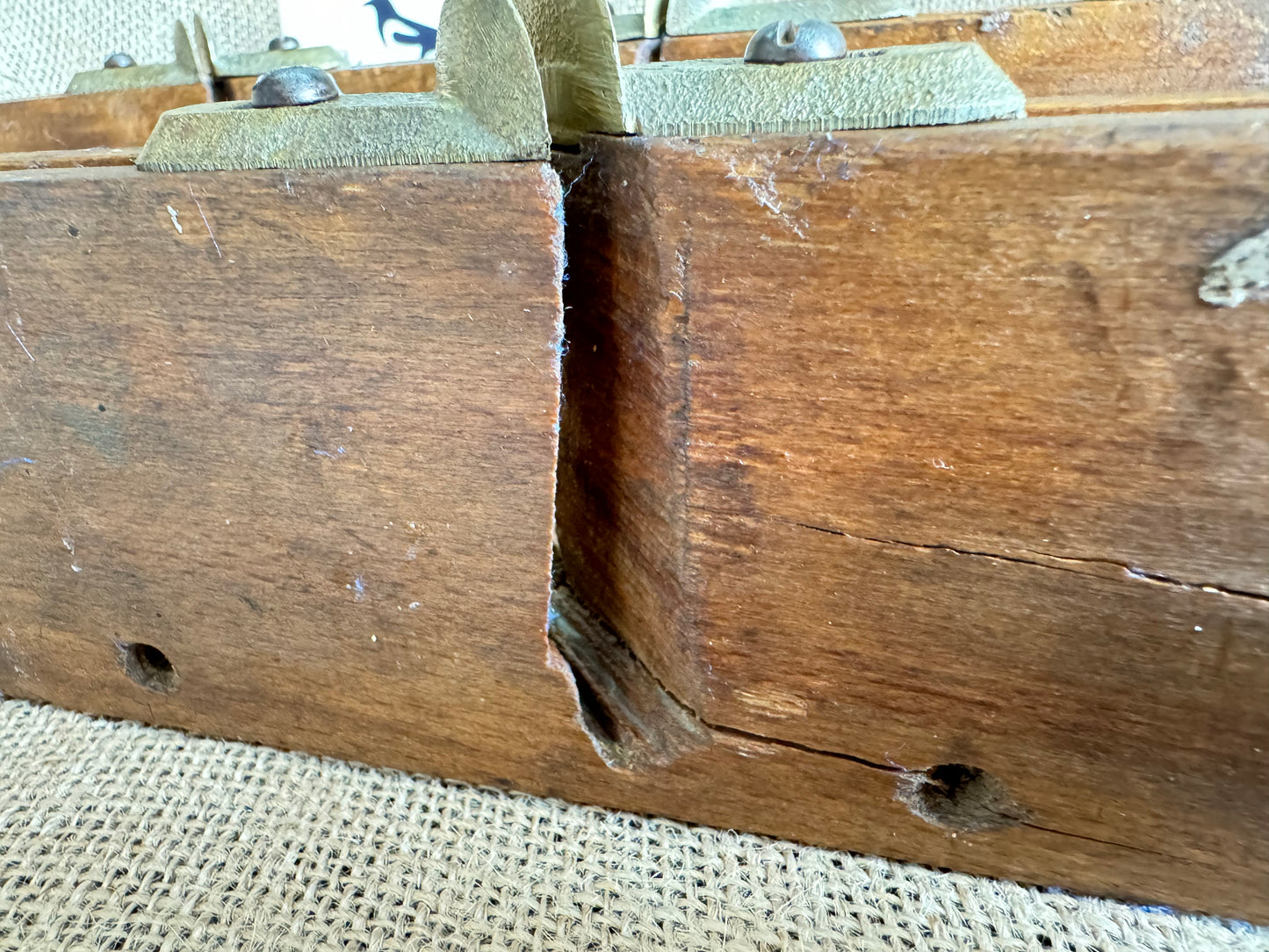 John Hall Tools (Birmingham) Beechwood Mitre Saw Block with Brass Guides