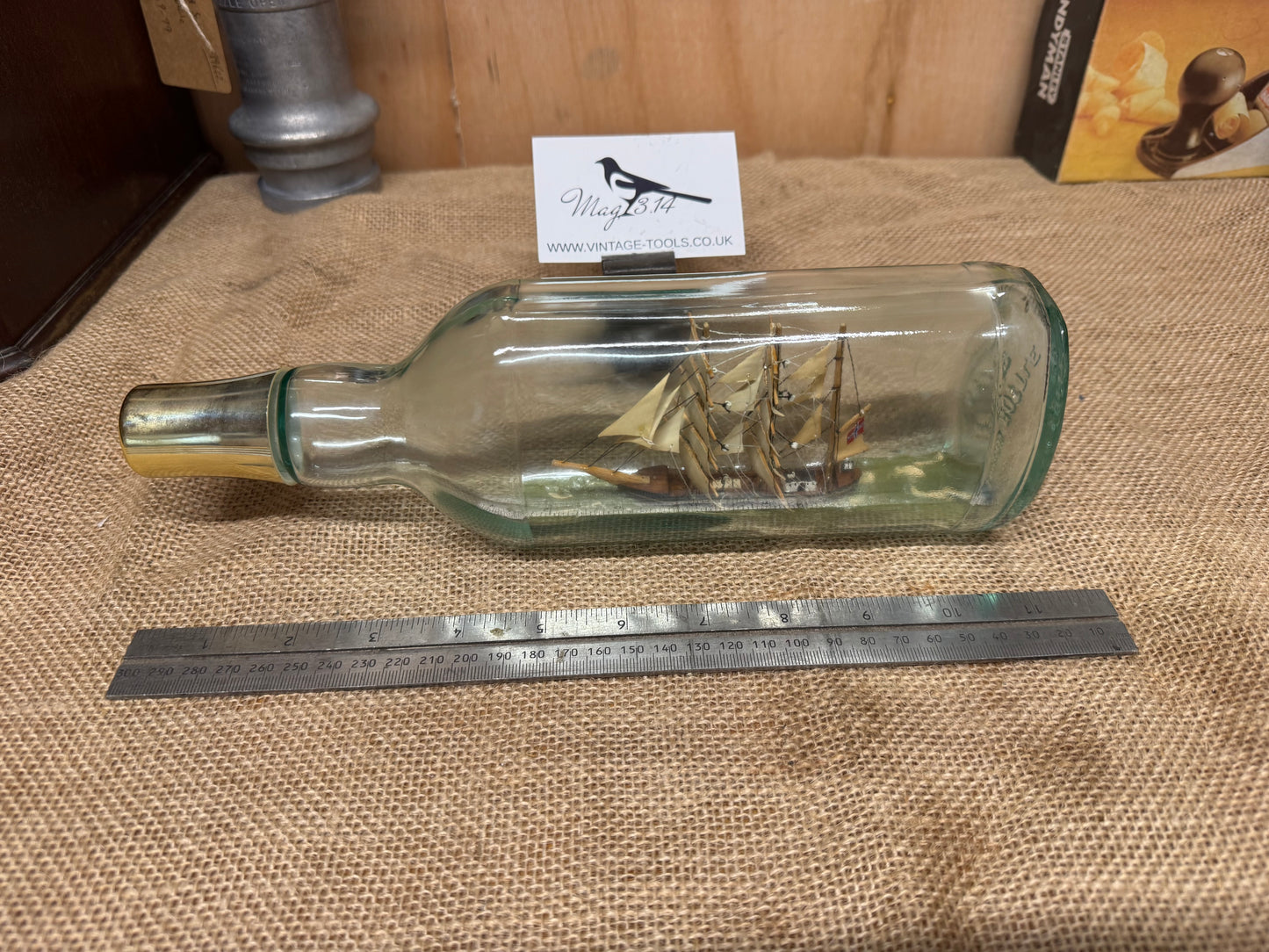 Vintage Ship In A Bottle