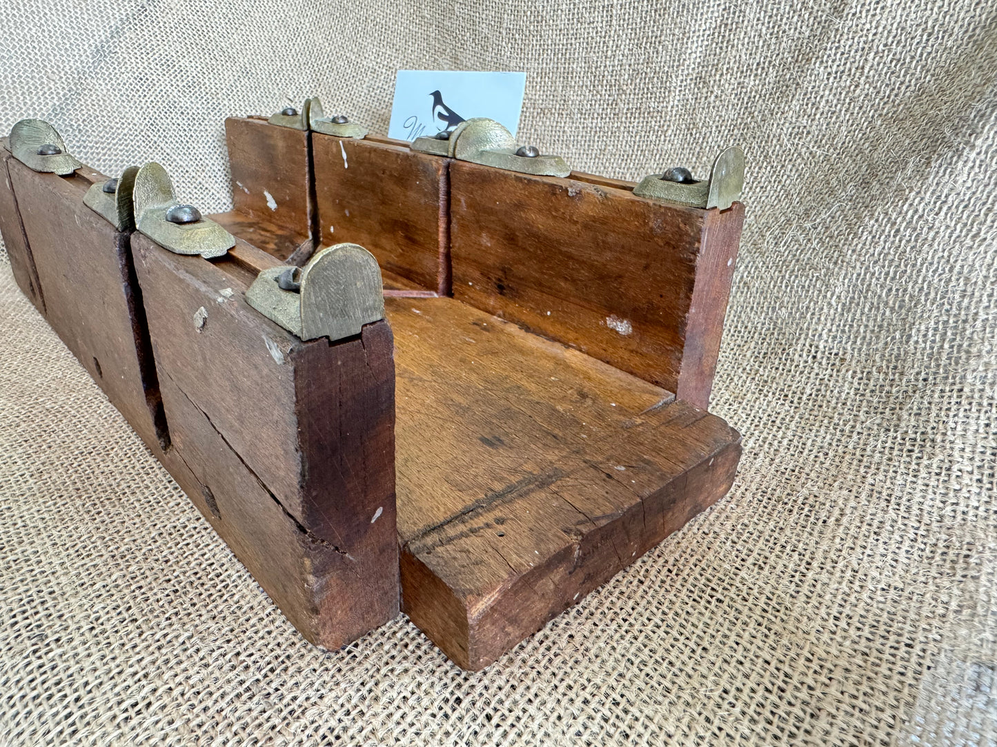 John Hall Tools (Birmingham) Beechwood Mitre Saw Block with Brass Guides