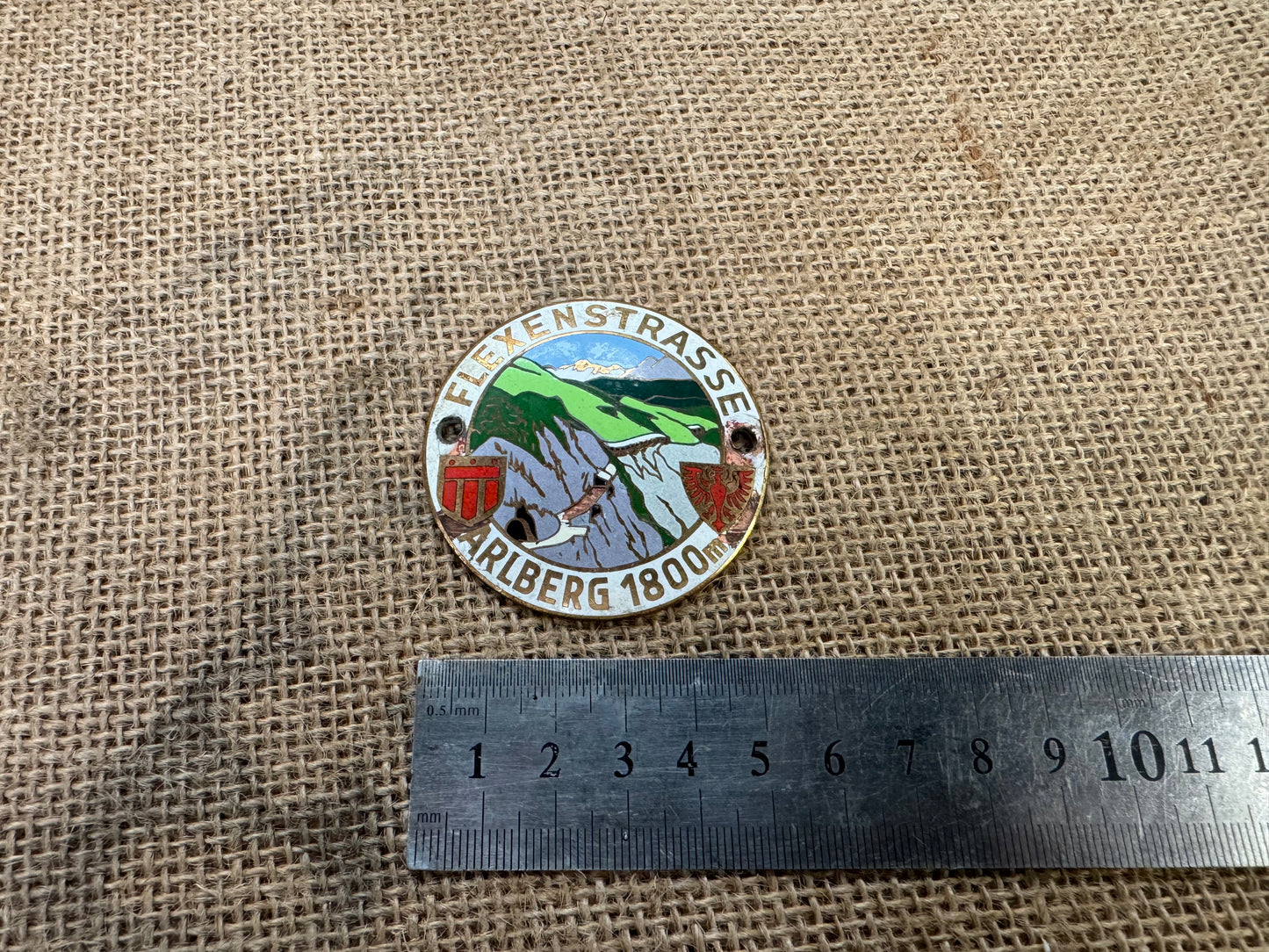 Flexenstrasse Alberg 1800m Classic Car Badge