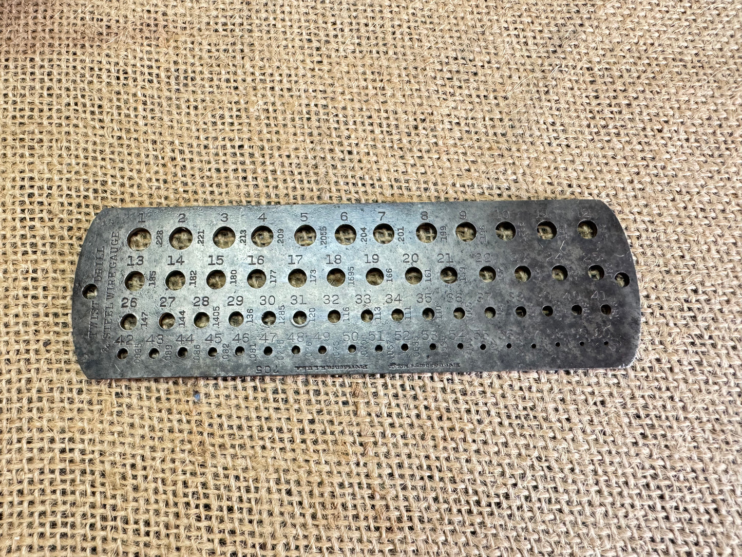 Brown & Sharpe 705 Twist Drill and Steel Wire Gauge