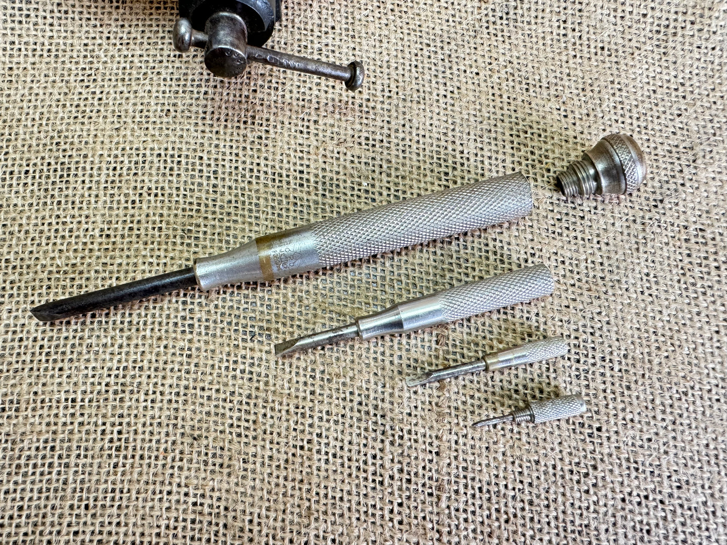 Vintage Foreign Tools Russian Doll Style Screwdriver Set