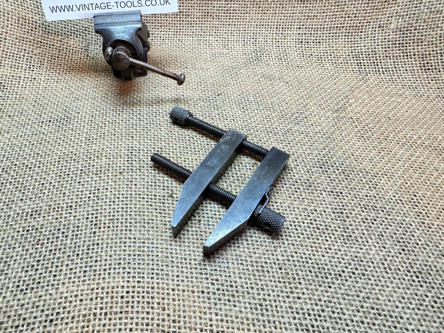 Moore & Wright Engineers Toolmakers 3” Parallel Clamp with 1952 military Broadarrow
