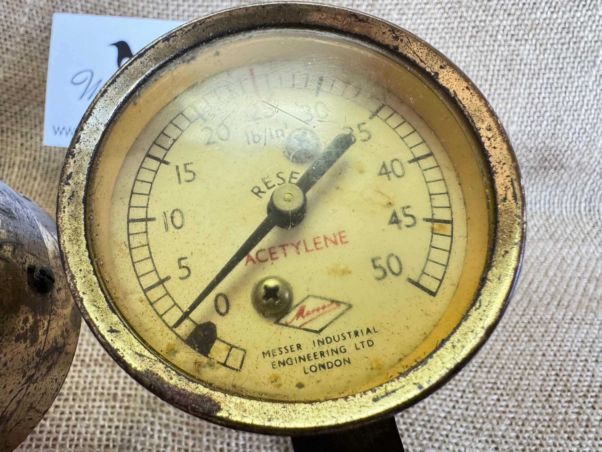 Vintage Tool Shop 
Messer Acetylene Gas Regulator